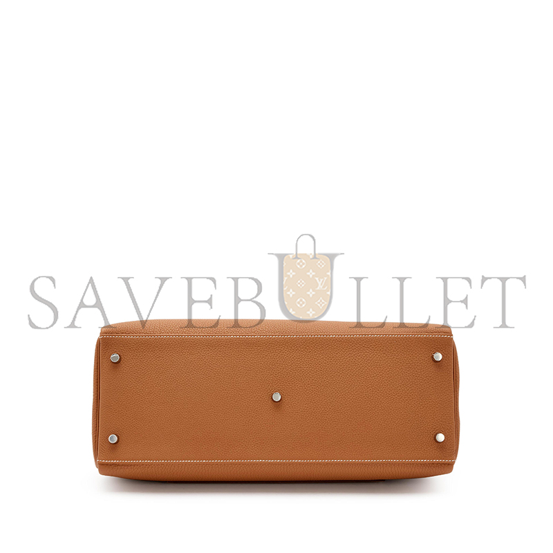 HERMES GOLD MASTER TOGO MAXI KELLY 42 RETOURNE PALLADIUM HARDWARE 19275 (42*27*17cm)